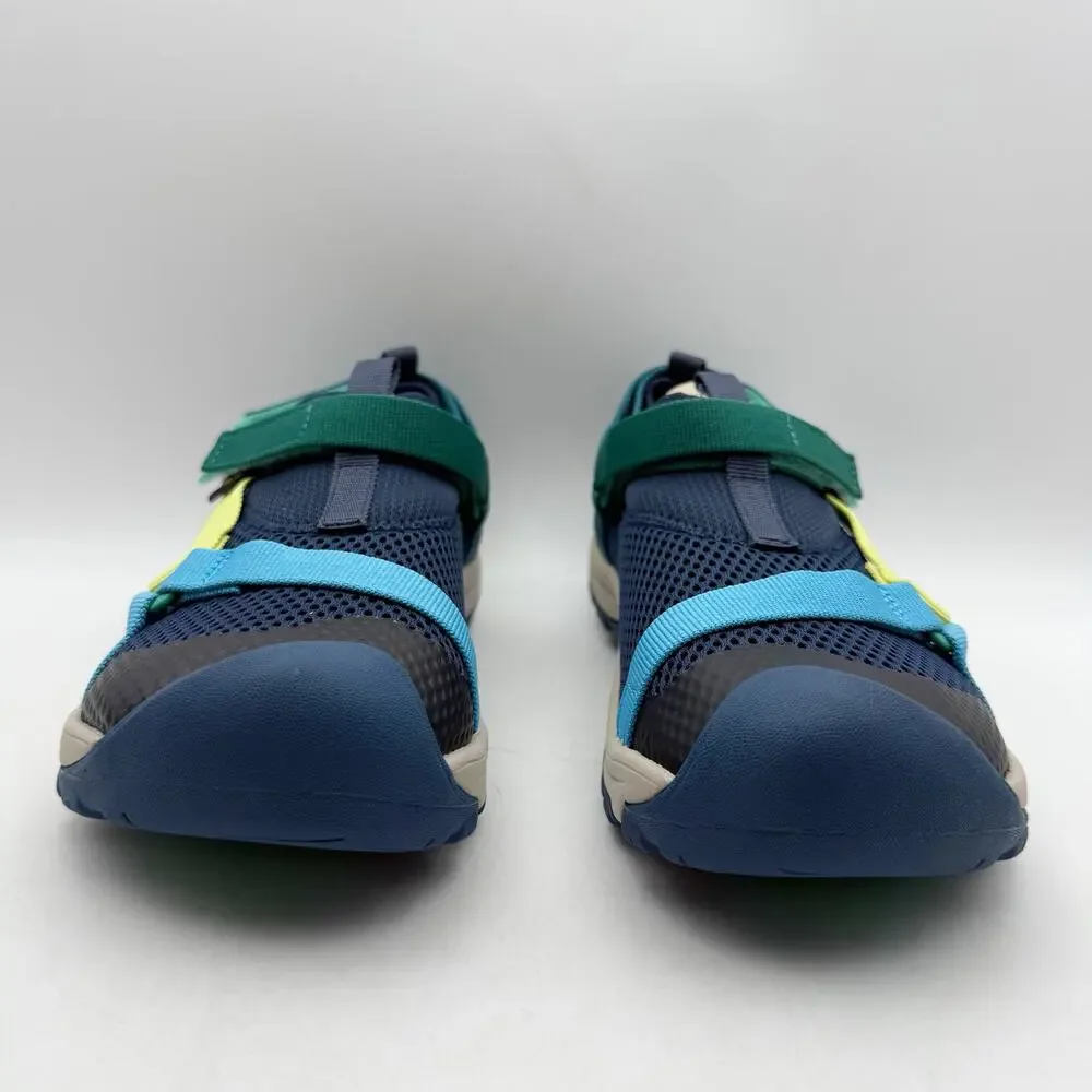TEVA Kids Outflow Universal Sandals Youth 5 Navy Blue Green Water Shoes NIB